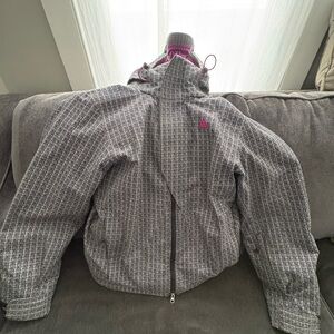 Women's Nike Grey snow Jacket with Pink Accents